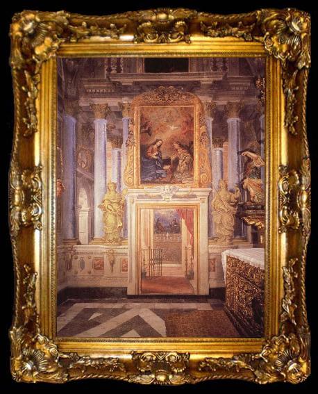 framed  Francisco Rizi Capilla del Milagro,Convent of Descalzas Reales, ta009-2