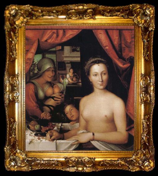 framed  Francois Clouet Lady in her Bath, ta009-2