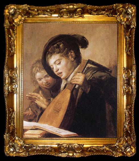 framed  Frans Hals Two Singing Boys, ta009-2