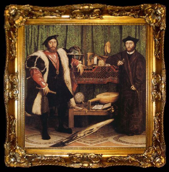 framed  Hans holbein the younger The Ambassadors, ta009-2