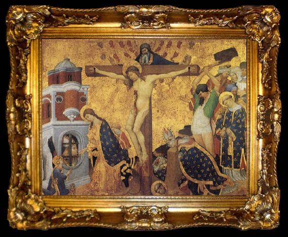 framed  Henri Bellechose The Last Communion and Martyrdom of St Denis, ta009-2