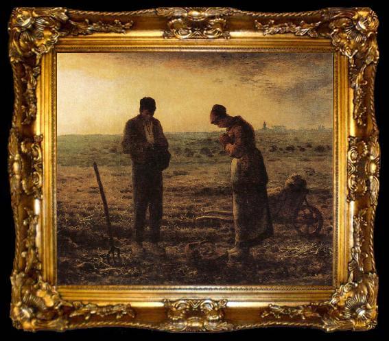 framed  Jean Francois Millet The Evening Prayer, ta009-2
