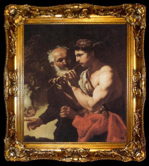 framed  Johann Carl Loth Mercury piping to Argus, ta009-2