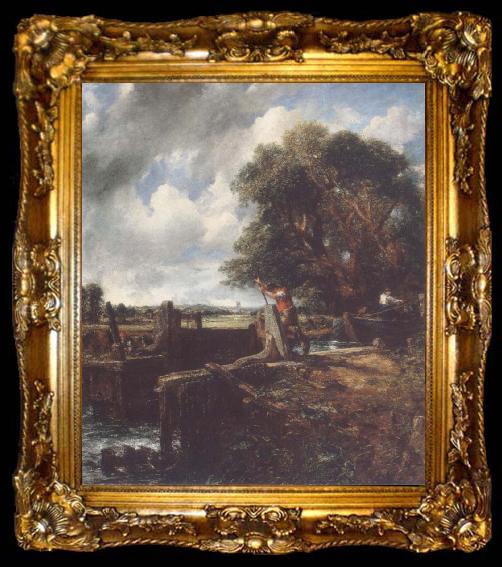 framed  John Constable The Lock, ta009-2
