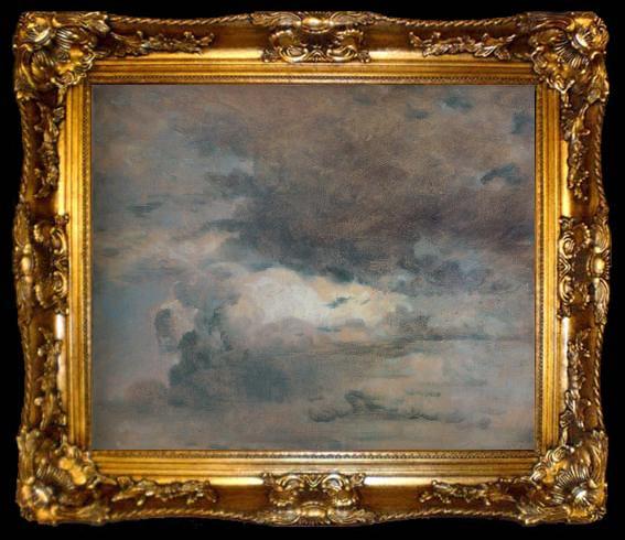 framed  John Constable Cloud Study evening 31 August 182, ta009-2