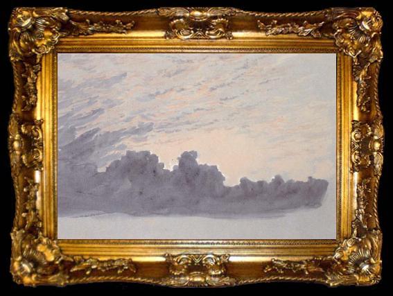framed  Conrad Martens Cloud Study, ta009-2