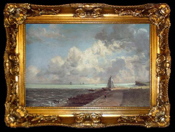 framed  John Constable Hanwich Lightouse, ta009-2
