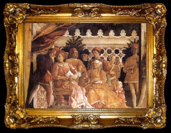 framed  MANTEGNA, Andrea The Gonzaga Family and Retinue finished, ta009-2