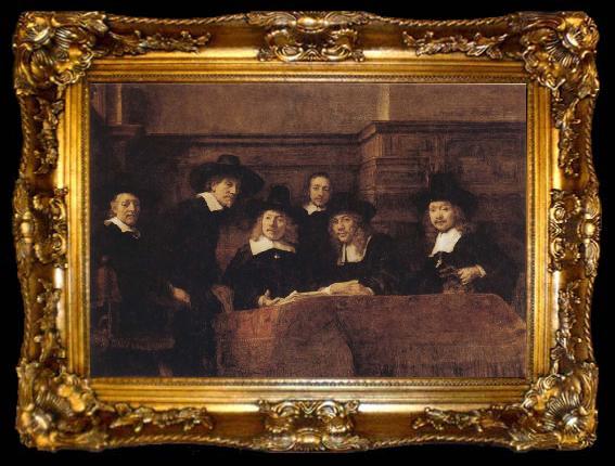 framed  REMBRANDT Harmenszoon van Rijn Tthe Syndics of the Amsterdam, ta009-2