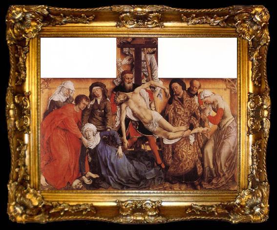 framed  Rogier van der Weyden Descent from the Cross, ta009-2