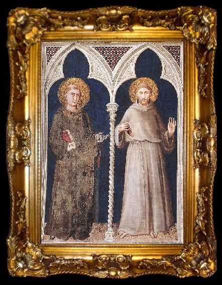 framed  Simone Martini St Anthony and St Francis, ta009-2