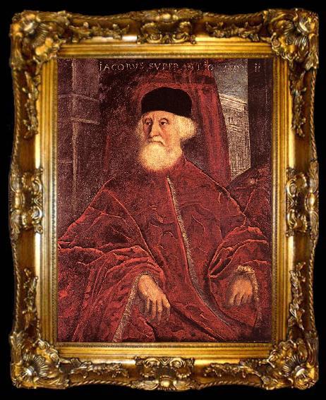 framed  Tintoretto Portrait of Jacopo Soranzo, ta009-2