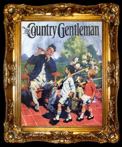 framed  William Meade Prince Cover Painting for The Country Gentleman, ta009-2