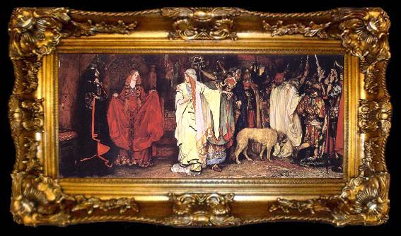 framed  unknow artist King Lear,Cordelia