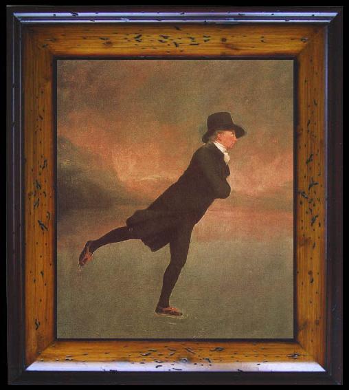 framed  Sir Henry Raeburn Reverend Robert Walker Skating on Duddingston Loch, Ta080