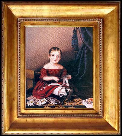 framed  Peale, Sarah Miriam Posthumous Portrait of Mary Griffith, Ta3141-1