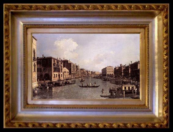 Canaletto Looking South-East from the Campo Santa Sophia to the Rialto Bridge